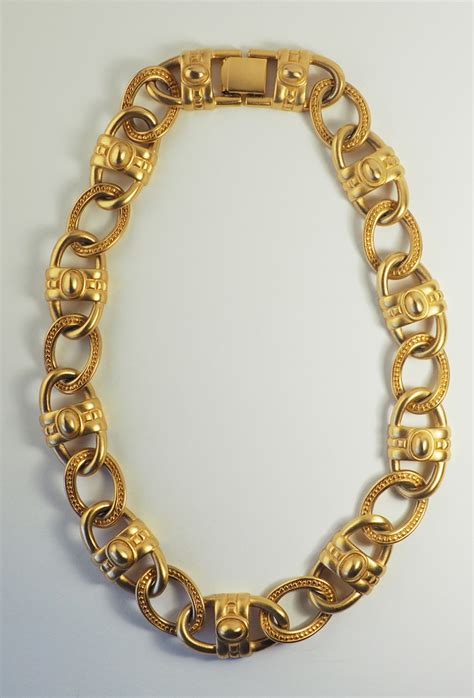 Vintage Givenchy Gold Tone Statement Long .